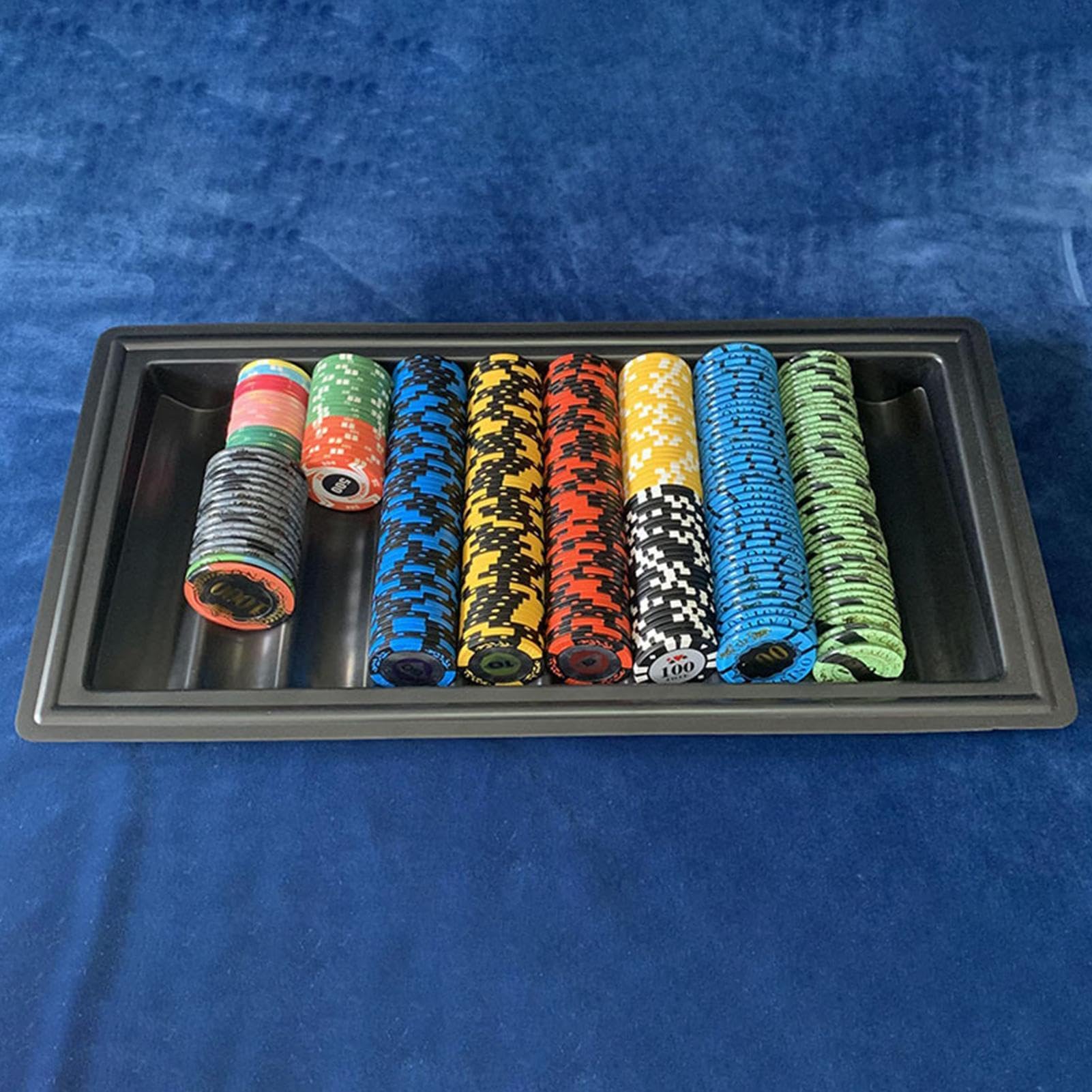 Pokerchip-Halter – stapelbare Pokerchip-Ablage, Chip-Organizer, 100 Chip-Kapazität, kompaktes tragbares Design, perfekt für Poker-Spiele, Casinos, Spielabende, einfacher Transport und Lagerung