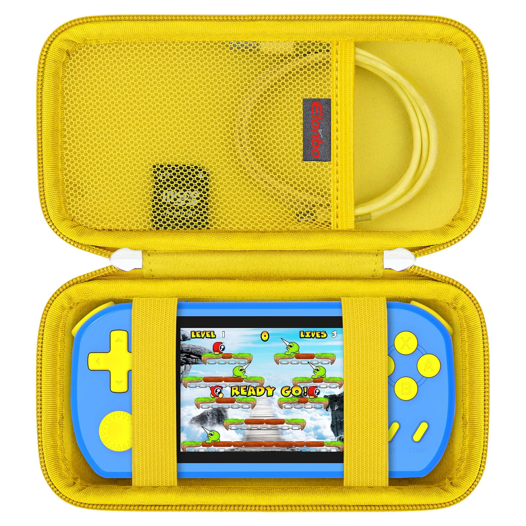 Elonbo Carrying Case for TEBIYOU/ WELLST·G/ TaddToy/ Beijue/ FAMILY POCKET/ CCTU/ X-JOYKIDS/ GREENCREEK/ Beico/ KAVOYI/ GuaiyeyeAP Handheld Game