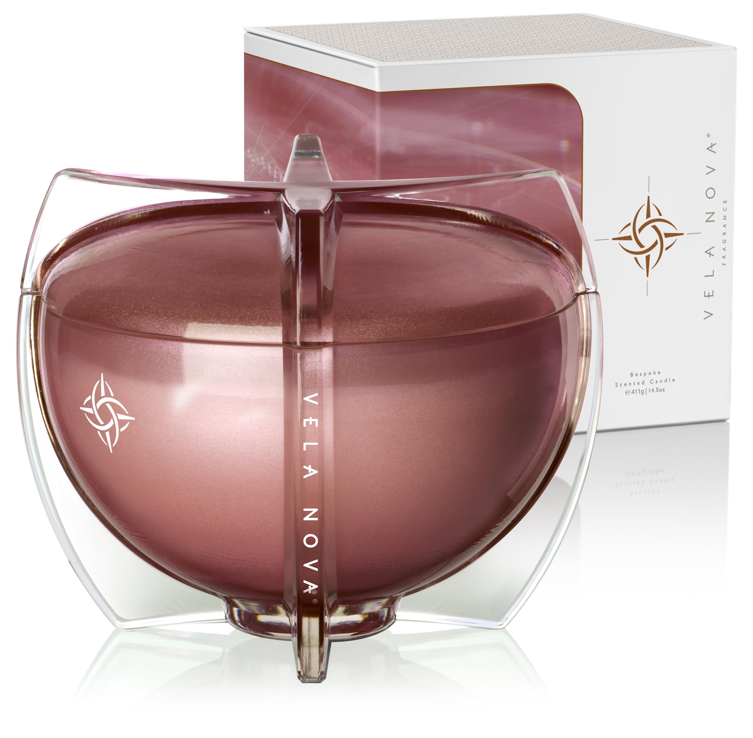 3 Wick Luxury Scented Soy Candle - Songlines Dreamy Bespoke Fragrance | Handcrafted Reusable Glass Vessel | Long Lasting Even Clean Burn | Includes Elegant Dome Lid