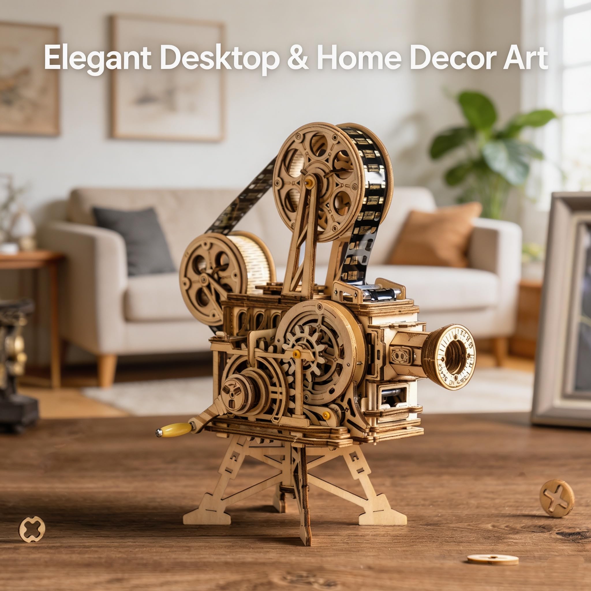 ROKR 3D Wooden Puzzle for Adults-Vitascope Model Building Kit