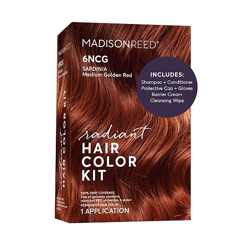 Madison Reed Radiant Hair Color Kit 6NCG Sardinia Red
