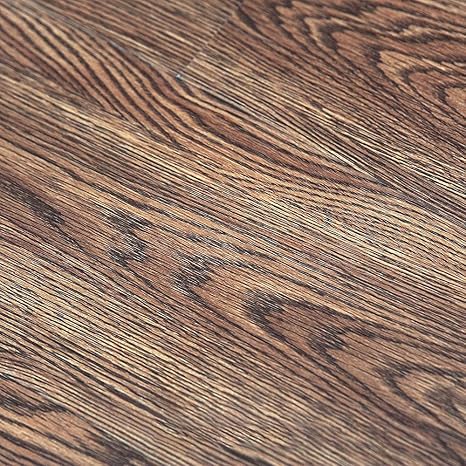 Amazon Hivenets Pvc 木目調フロアタイル 接着剤付き 床材 貼るだけフローリングタイル 36枚 約5平方 7703 フローリングシート