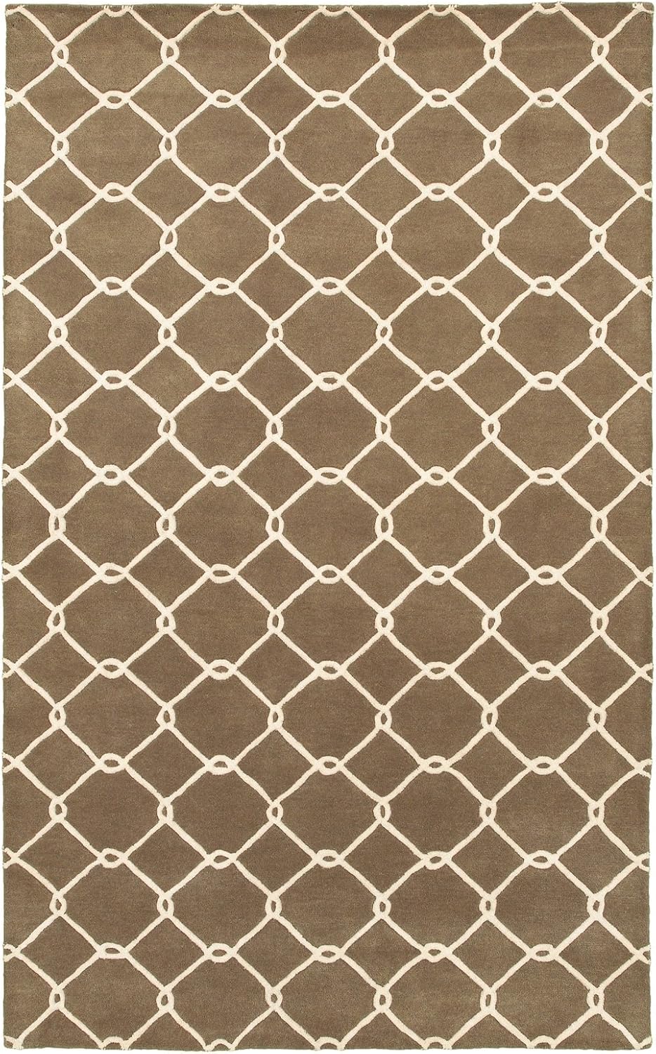 LR Resources Jaali Plush Rectangle Indoor Area Rug, 7Feet 9Inch x 9Feet 9Inch