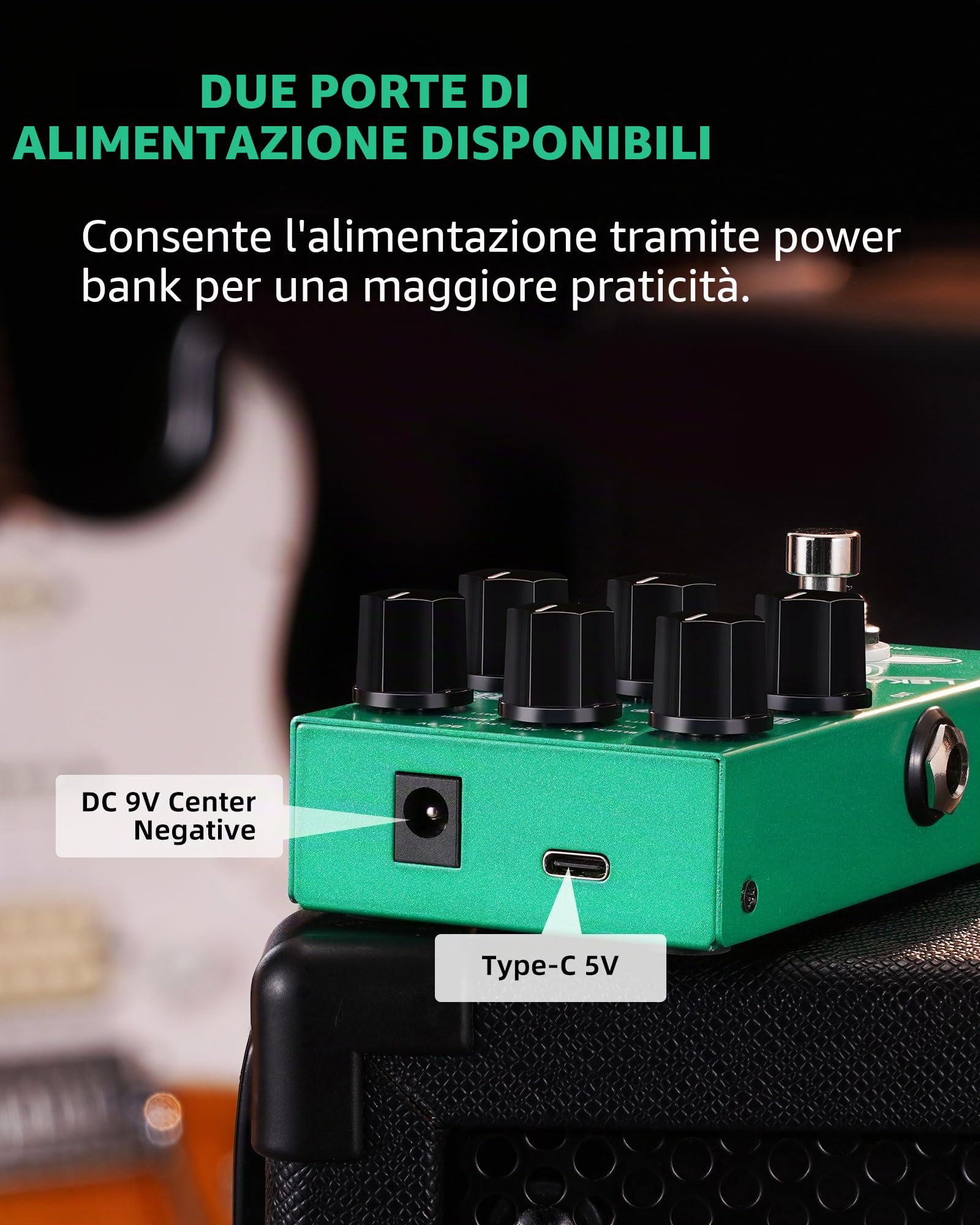 Pedale Distorsione Overdrive LEKATO Da Boost a Dist, Pedale effetto overdrive per chitarra con equalizzatore a 3 bande per chitarra elettrica