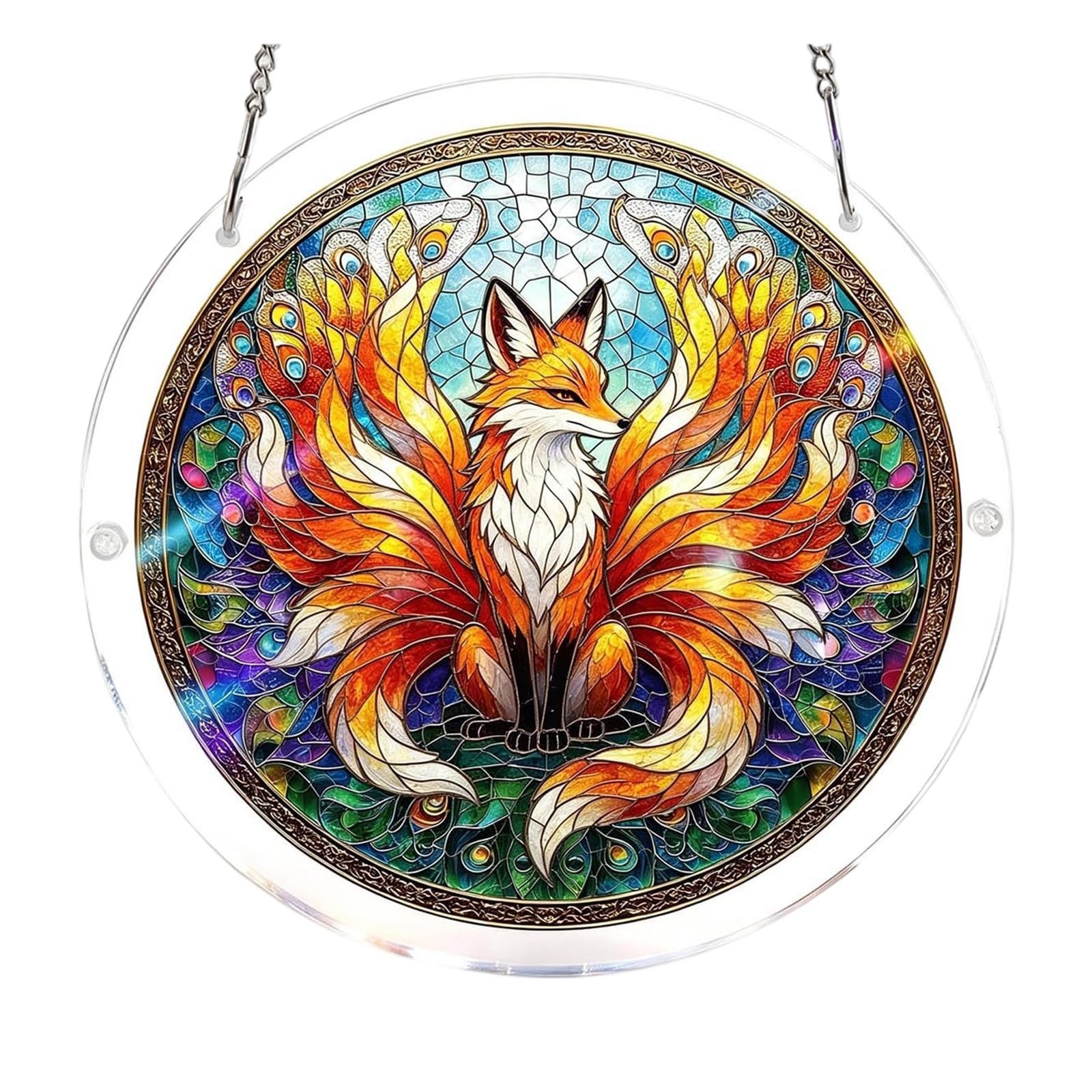 Puzzle Acchiappasole in Acrilico, Kit Fai da Te Puzzle Decorativo da Appendere alla Finestra Effetto Vetro Colorato, Puzzle Acchiappasole per Adulti Decorazione Casa Finestra (AI)