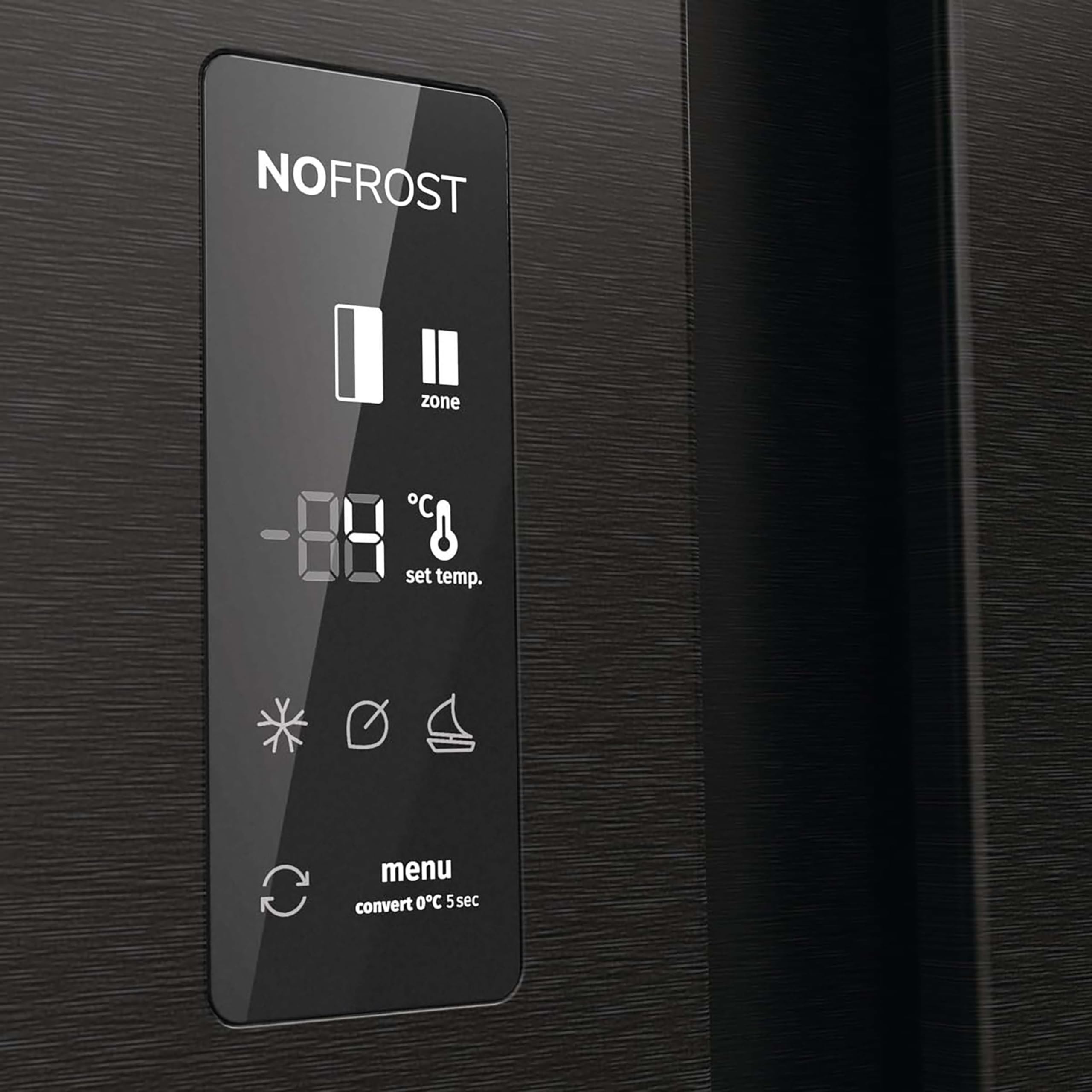 Gorenje NRR 9185 EABXL Side by Side Kühl-Gefrierkombination, Made in Europe, EEK E, NoFrostPlus, Inverter-Kompressor, Crisp Zone, ConvertActive Zone, FastFreeze, 178,6 cm, schwarz