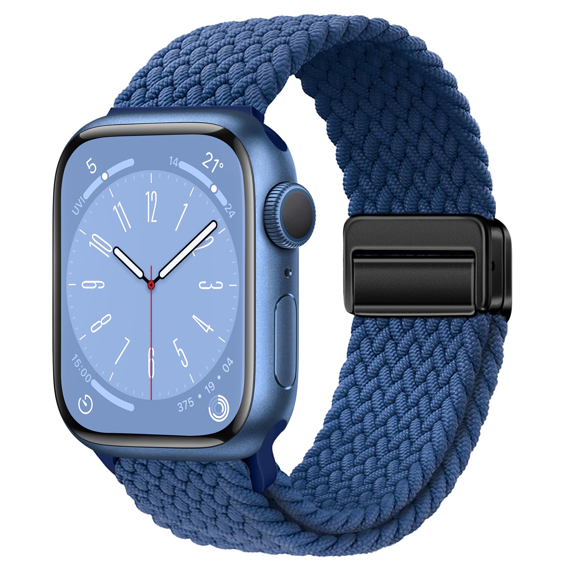 Pasek do zegarka sportowego, kompatybilny z Apple Watch Ultra 2, 1, 49 mm, 45 mm, 44 mm, 42 mm, 41 mm, 40 mm, 38 mm, miękkie magnetyczne zamknięcie do iWatch serii 10, 9, 8, 7, 6, 5, 4