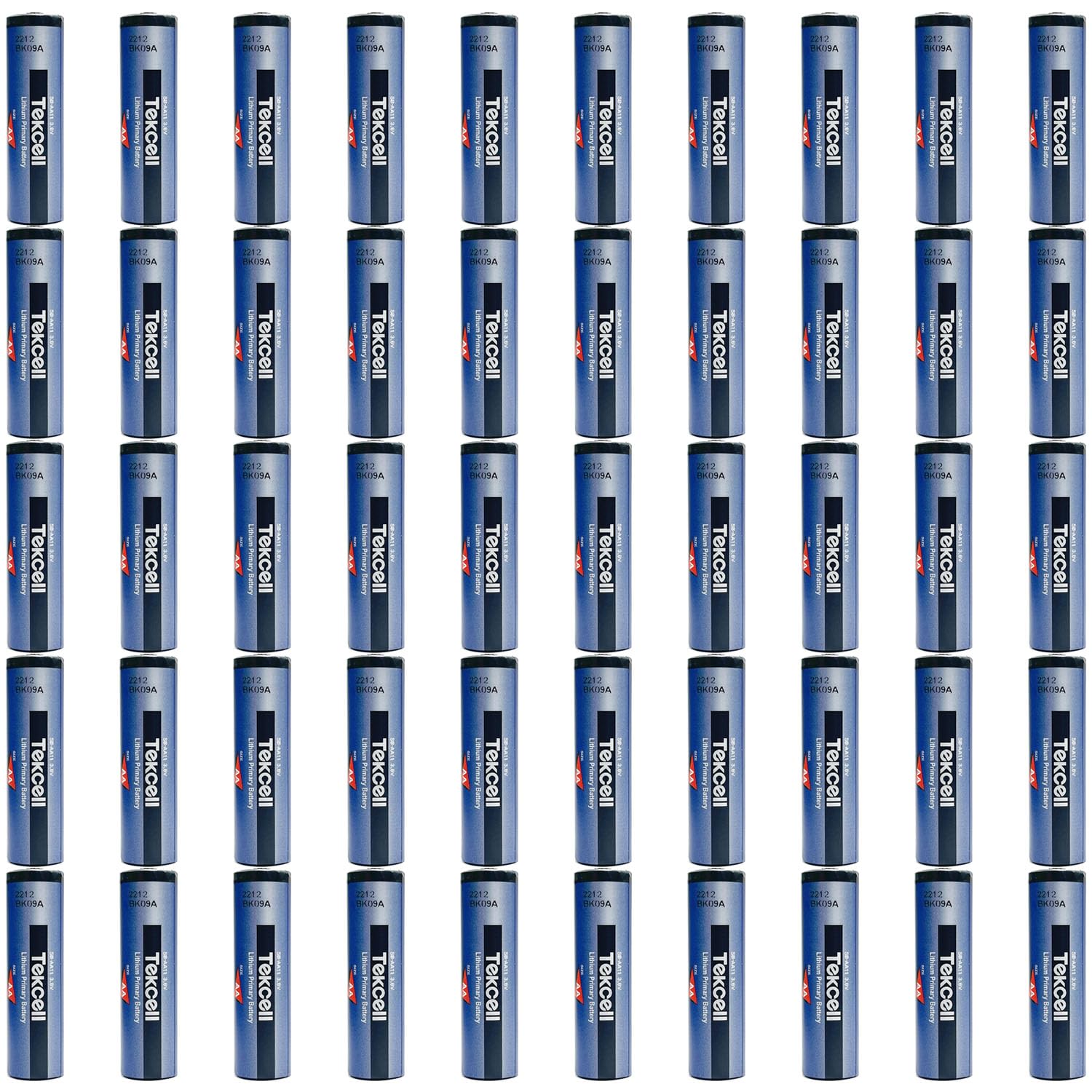50-Pcs SB-AA11 AA 3 6V 2400mAh Lithium Battery for Tekcell SB-AA11 Battery 3 6 Volt 2 4 Ah
