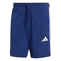 adidas Homme Essential Three Stripes Single Jersey Short 7IN, Dark Blue/White