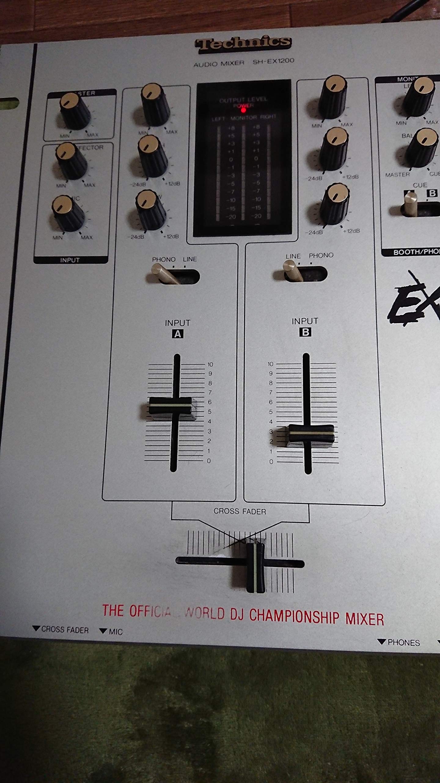 Technics SH-MX1200 DJ Audio Mixer Only Vintage from japan Working 