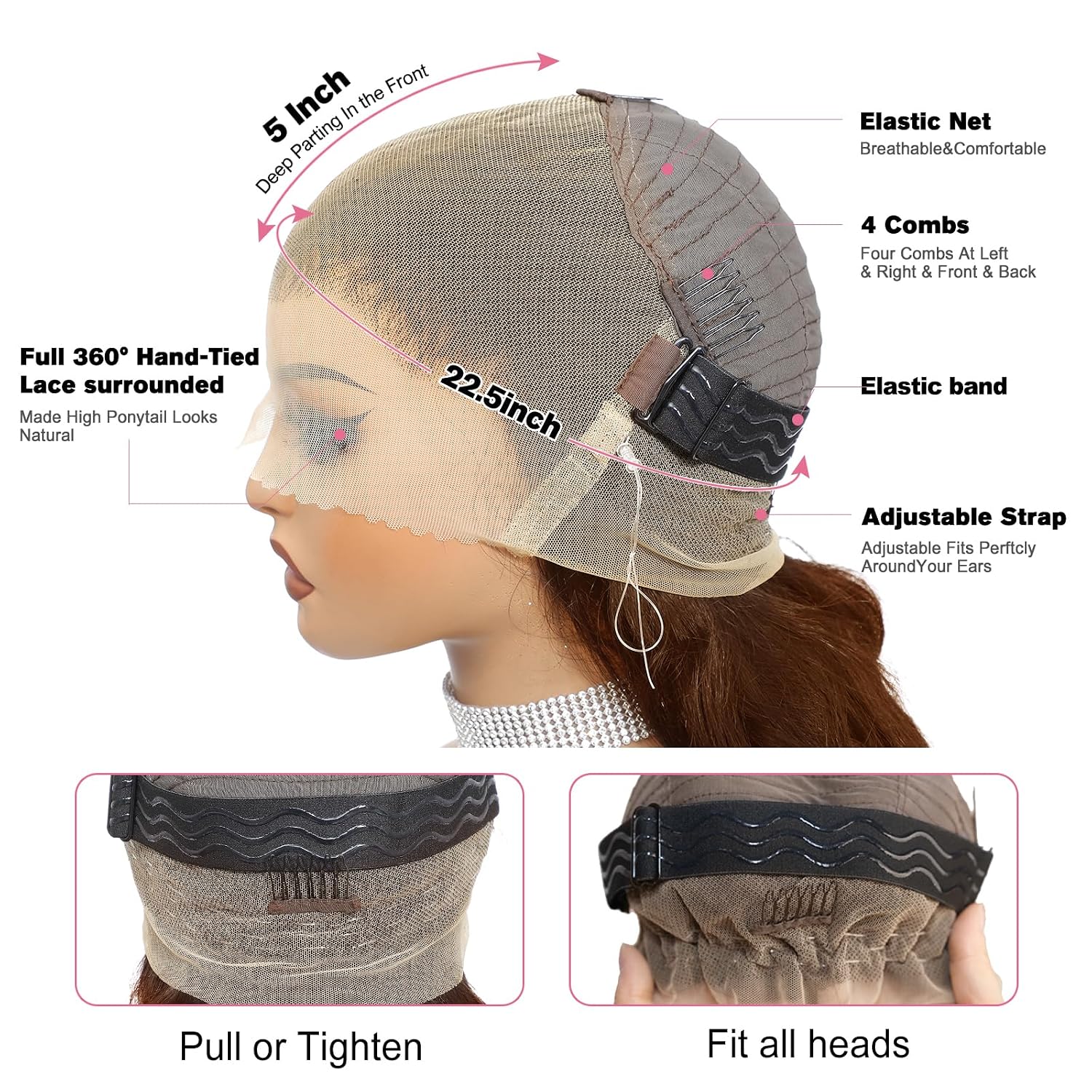 Beluck 360 Lace Front Wigs Human Hair Pre Plucked 180 Density Chocolate Brown Lace Front Wig Body Wave Frontal 360 Full Lace Human Hair Wigs HD Lace Front Wigs Glueless 14 Inch