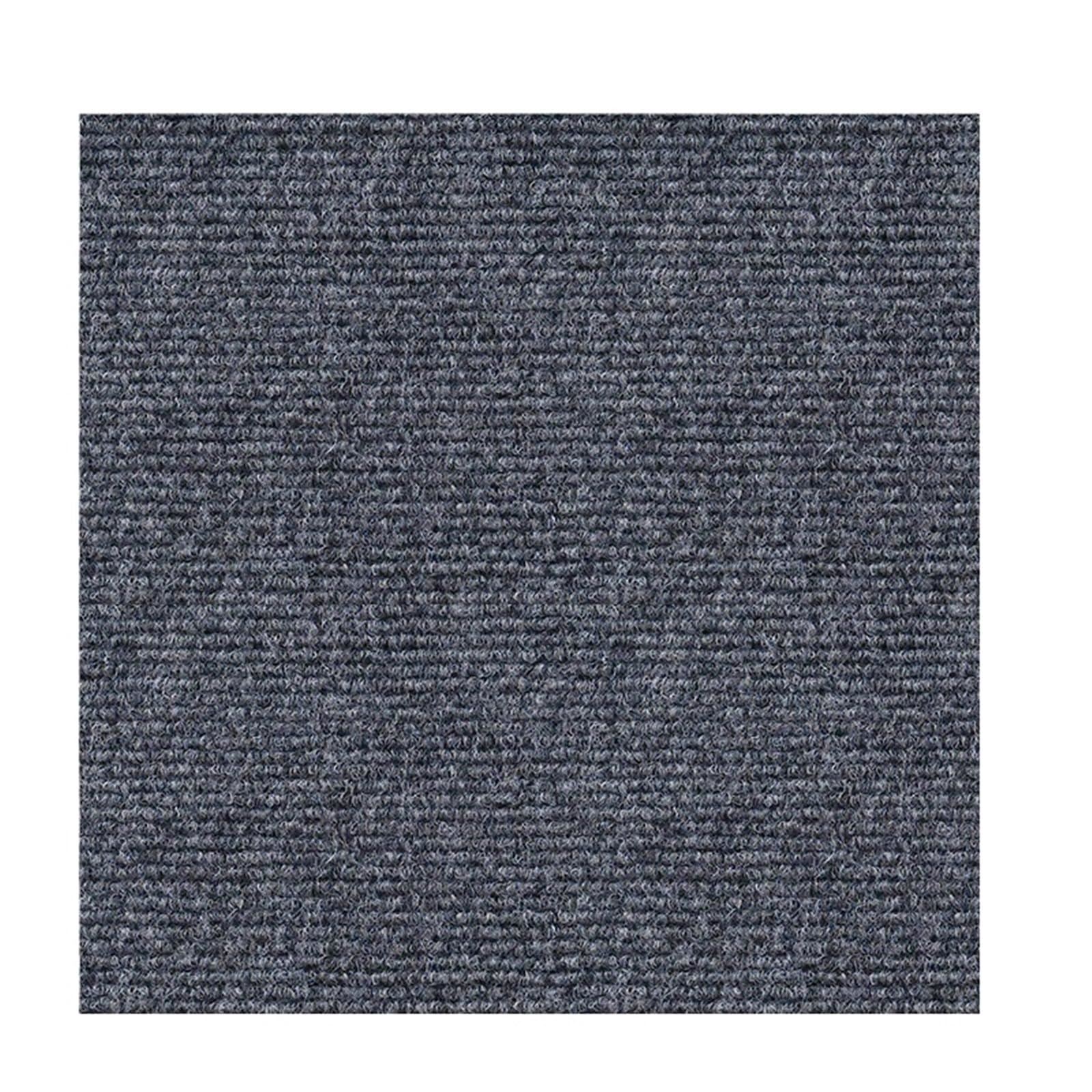 Teppichfliesen Selbstliegend Selbstklebende Teppichmatte 30x30cm for Wohnzimmer, Büro, Treppenhaus, rutschfest(Color 2)