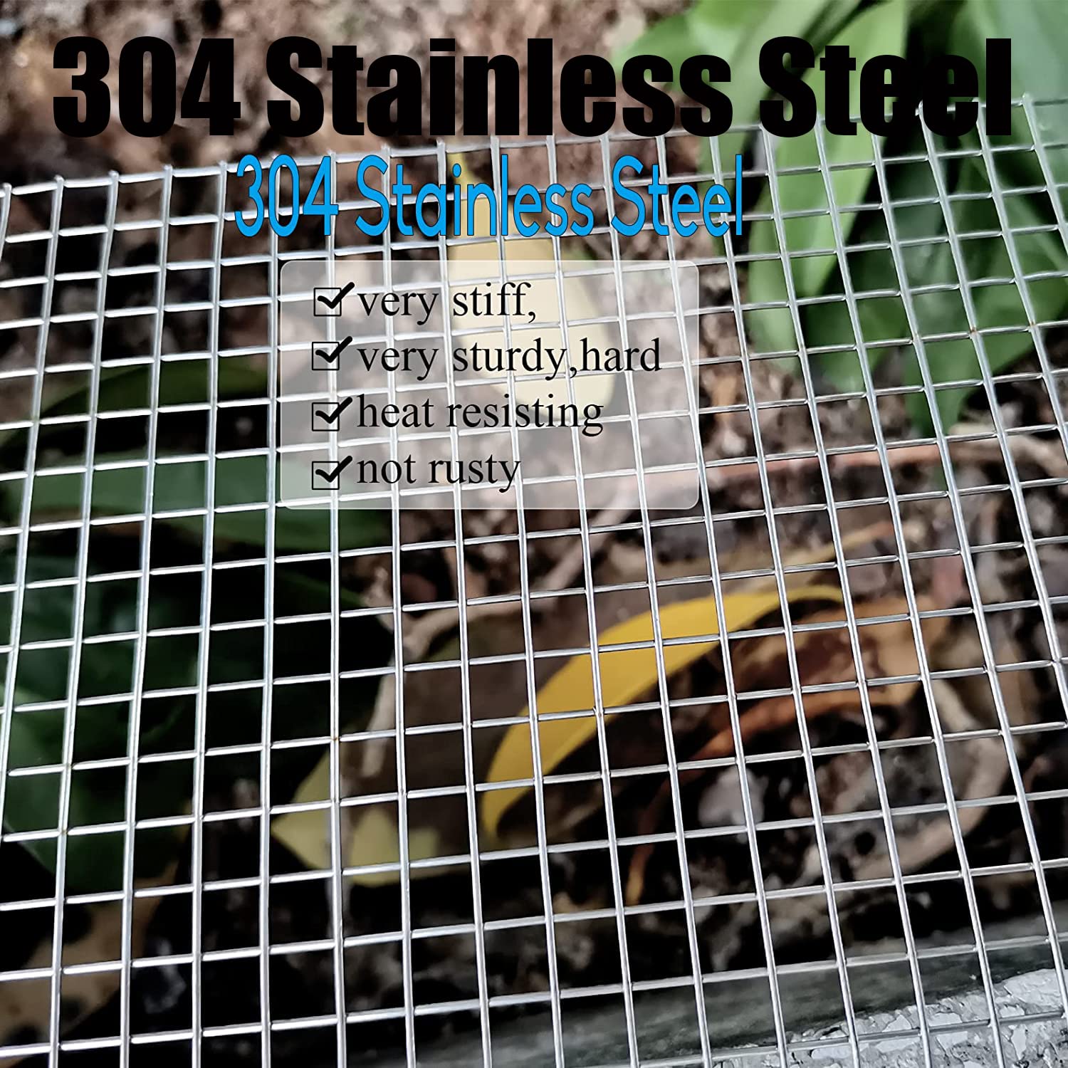 2Pack 300 Mesh 304 Stainless Steel Woven Wire Mesh, Never Rust, Hard and Heat Resisting Wire Mesh, Fine Screen Mesh for Many Projects, 5.9x19.6 Inch