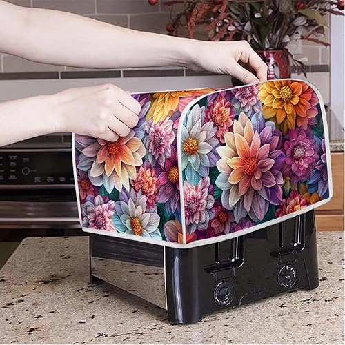 Miniatura 124 de Starry Night Toaster Covers 2 Slice Protectores de huellas dactilares a prueba de polvo y protección contra grasa para electrodomésticos Noche