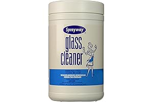 Pre-Moistened Glass Cleaner Wipes for a Spotless Shine