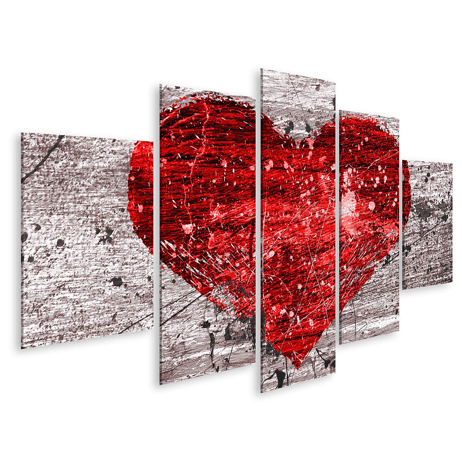 islandburner Bild auf Leinwand Grunge Hintergrund Mit Abstraktem Herz Bilder Wandbilder Poster