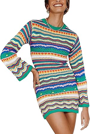 bohemian jumper dress