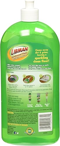 Miniatura 2 de Libman 2065 Limpiador diario para suelos de madera dura con botella exprimible, 32 onzas líquidas (paquete de 1)