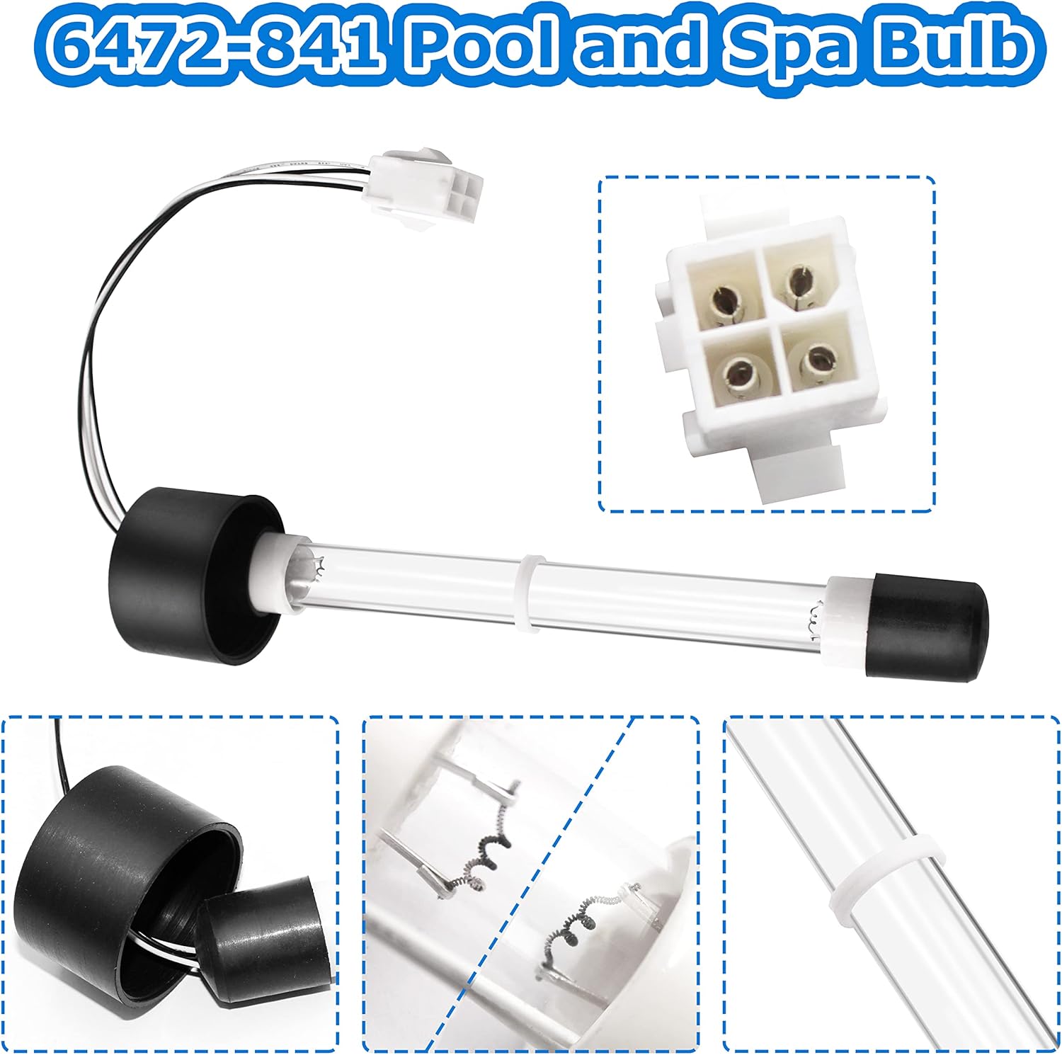 6472-841 Pool and Spa Bulb Replacement for Sundance，Compatible with Clear Ray XL Bulb : Patio, Lawn & Garden