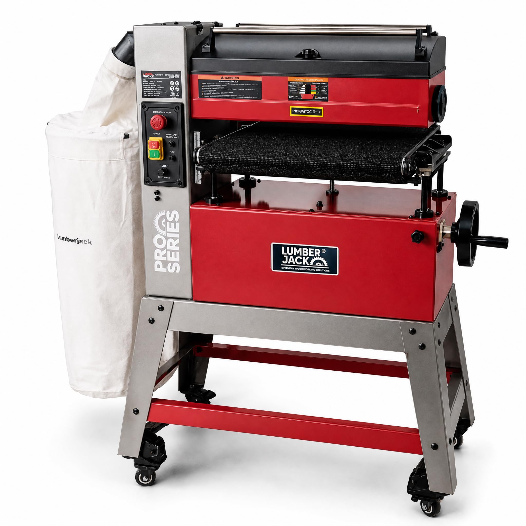 Lumberjack 18" Drum Sander Open End Belt Sanding 1800W Motor