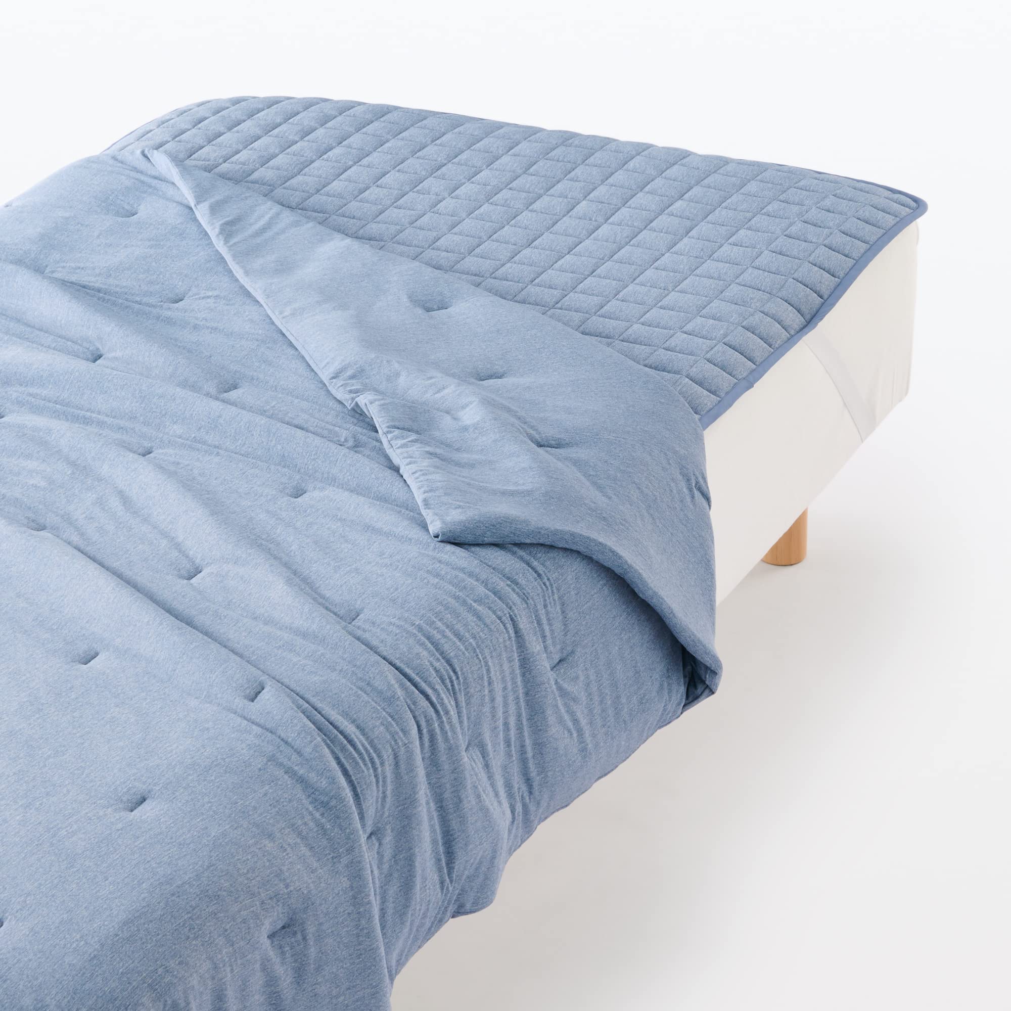 Amazon｜無印良品 ひんやり薄掛ふとん ブルー シングルサイズ 140 