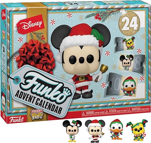 Funko Advent Calendar: Classic Disney - Mickey Mouse - 24 Days of Surprises - Collectible Vinyl Minifigure - Mystery Box - Gift Idea - Holiday Xmas for Girls and Boys