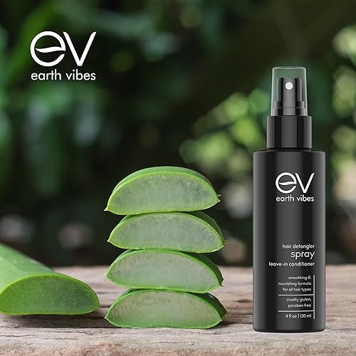 Miniatura 6 de Earth Vibes Desenredante natural para el cabello, acondicionador en aerosol sin enjuague, desenredante para niños y adultos, todo tipo de cabello,