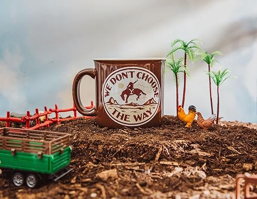 Miniatura 7 de Silver Buffalo Yellowstone We Don't Choose The Way - Taza de café grande para café expreso, té, cacao, capacidad para 20 onzas