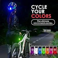 Vista 7 de LED Safety Light (2 Pack) - Clip On Strobe/Running Lights for Runners, Dog, Bike, Walking, Boat, Kayak, Stroller and More - High Visibility