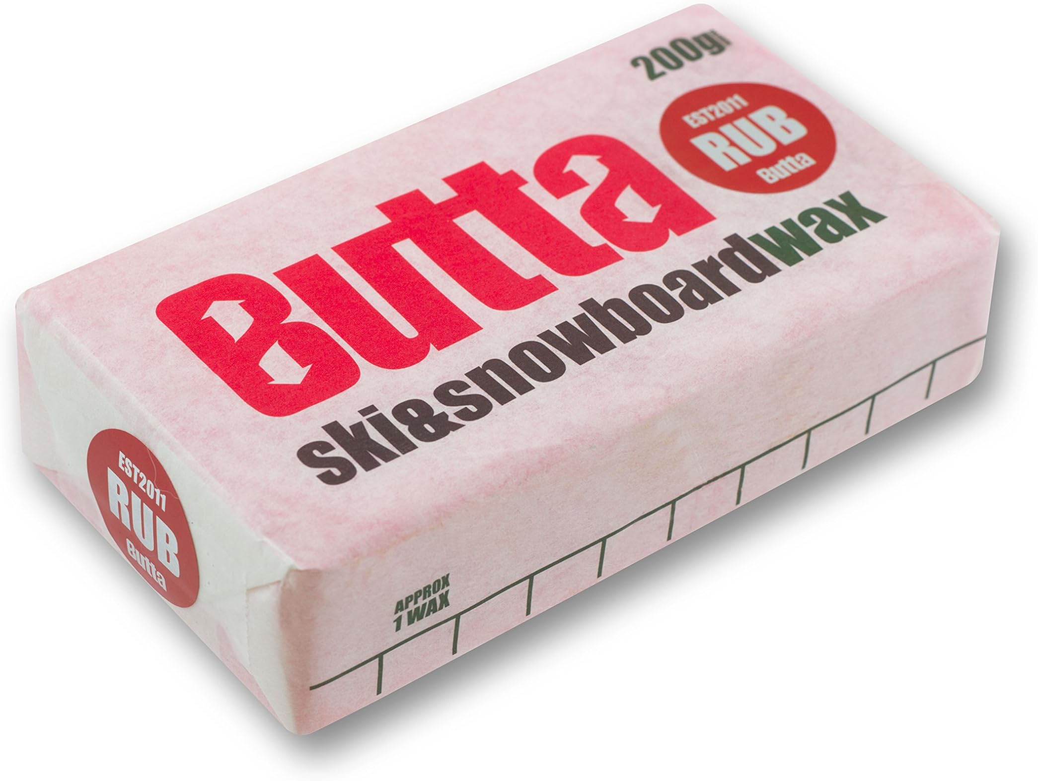 Butta Rub On Ski Wax & Snowboard Wax - No Ski Wax Iron Required