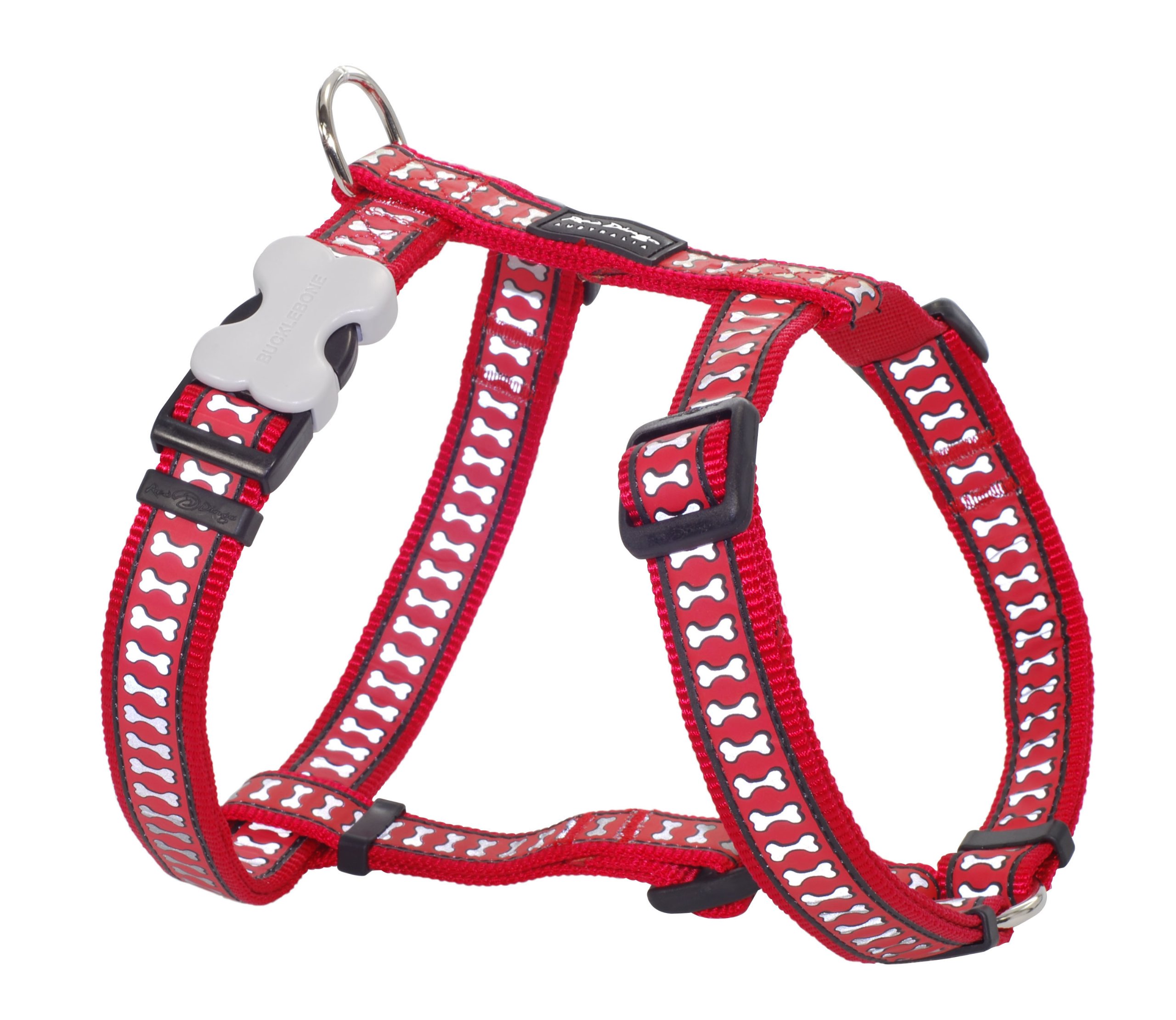 Red Dingo Reflective Safety Dog Harness, Large, Red
