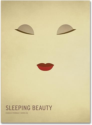 Christian Jackson - Lienzo decorativo para pared, diseño de bella durmiente, de 16 x 24 pulgadas