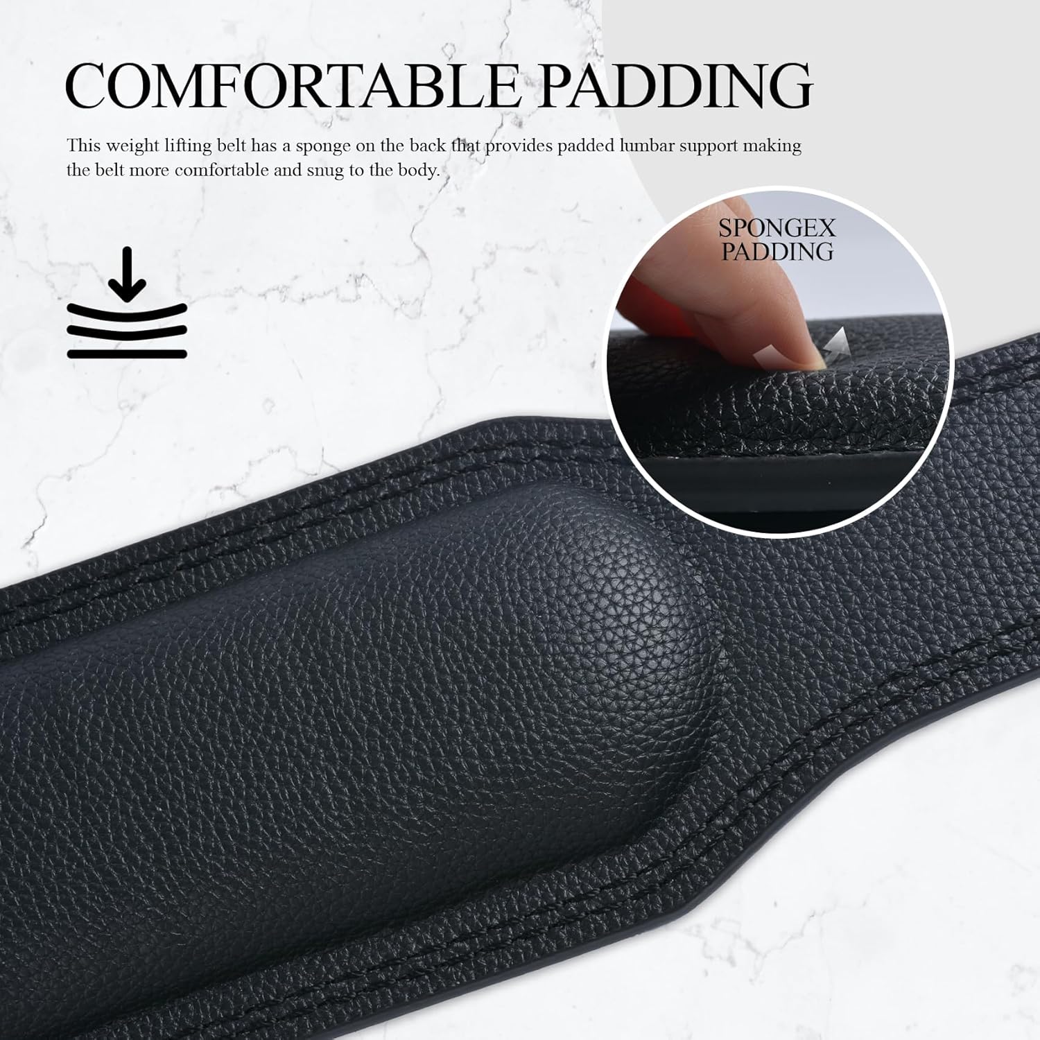 Leather Weightlifting Belt, 10 Adjustable Holes, 4”Width, Double Prong Power Belt for Gym Bodybuilding, weightlifting, powerlifting, squats and deadlifts - Image 6