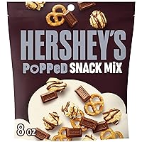Vista 4 de HERSHEY'S Chocolate con leche, palomitas de maíz y pretzel Popped Snack Mix Bag, 4 oz
