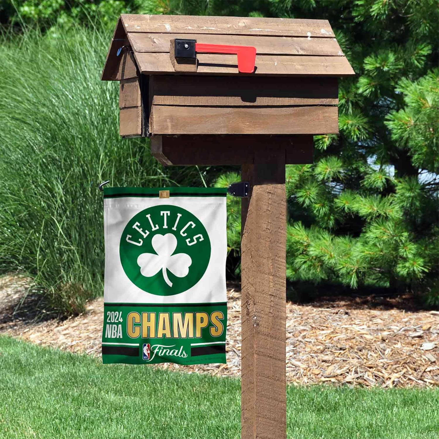 Boston Celtics 2024 2023 NBA Champions Garden Flag Banner - Image 3