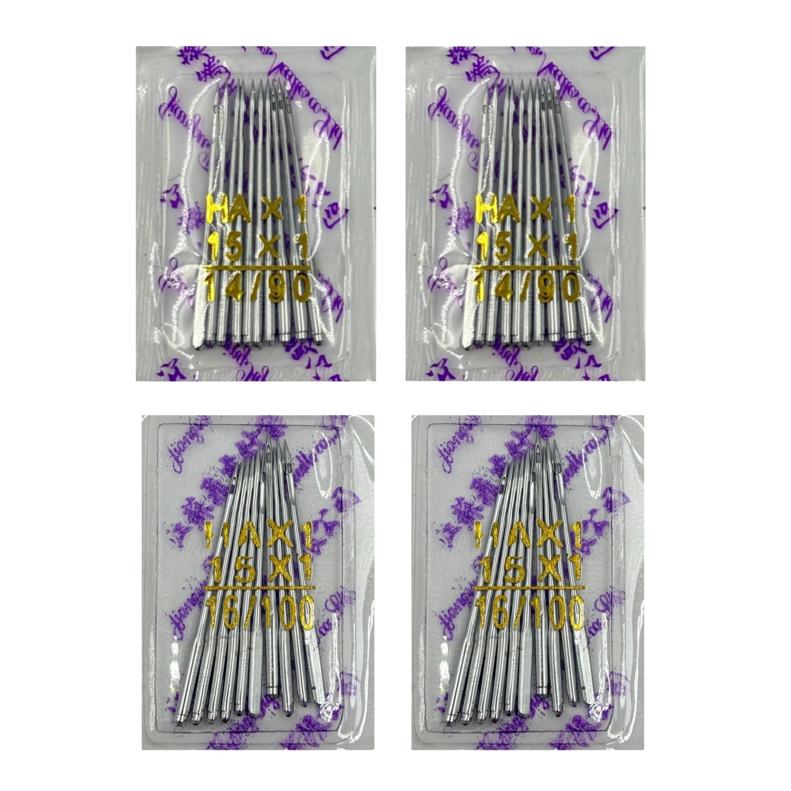ZENITH Steel Needles Combo of HA 11/75 & 14/90 Set of 40 Needles for All Domestic Sewing Machines traditional or Automatic compatible Singer Usha Brother etc.Steel Finish (FT HA Combo 11 (20) + 14(20)) — Amazon image 6