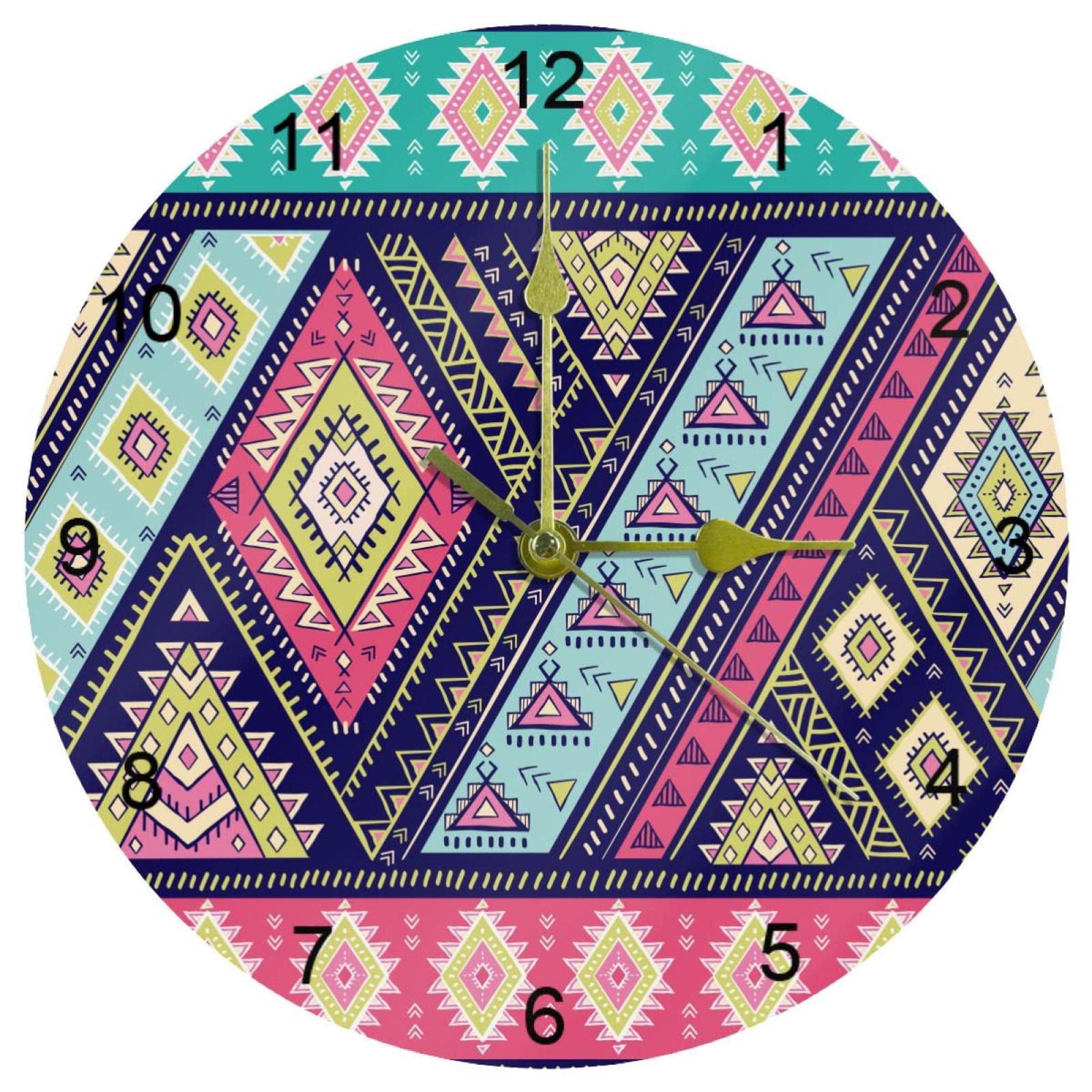 Horloge murale bohème vintage pour une ambiance intérieure douce et apaisante