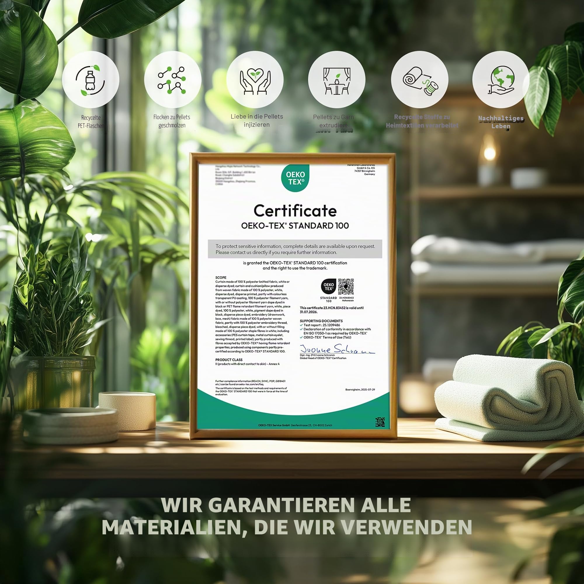Deconovo Set mit 2 Vorhängen – Bild 3