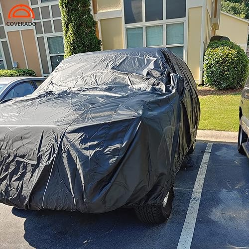 Miniatura 4 de Coverado - Funda resistente para automóvil, impermeable, para todo tipo de clima, para exteriores, SUV, para automóviles, protección contra el
