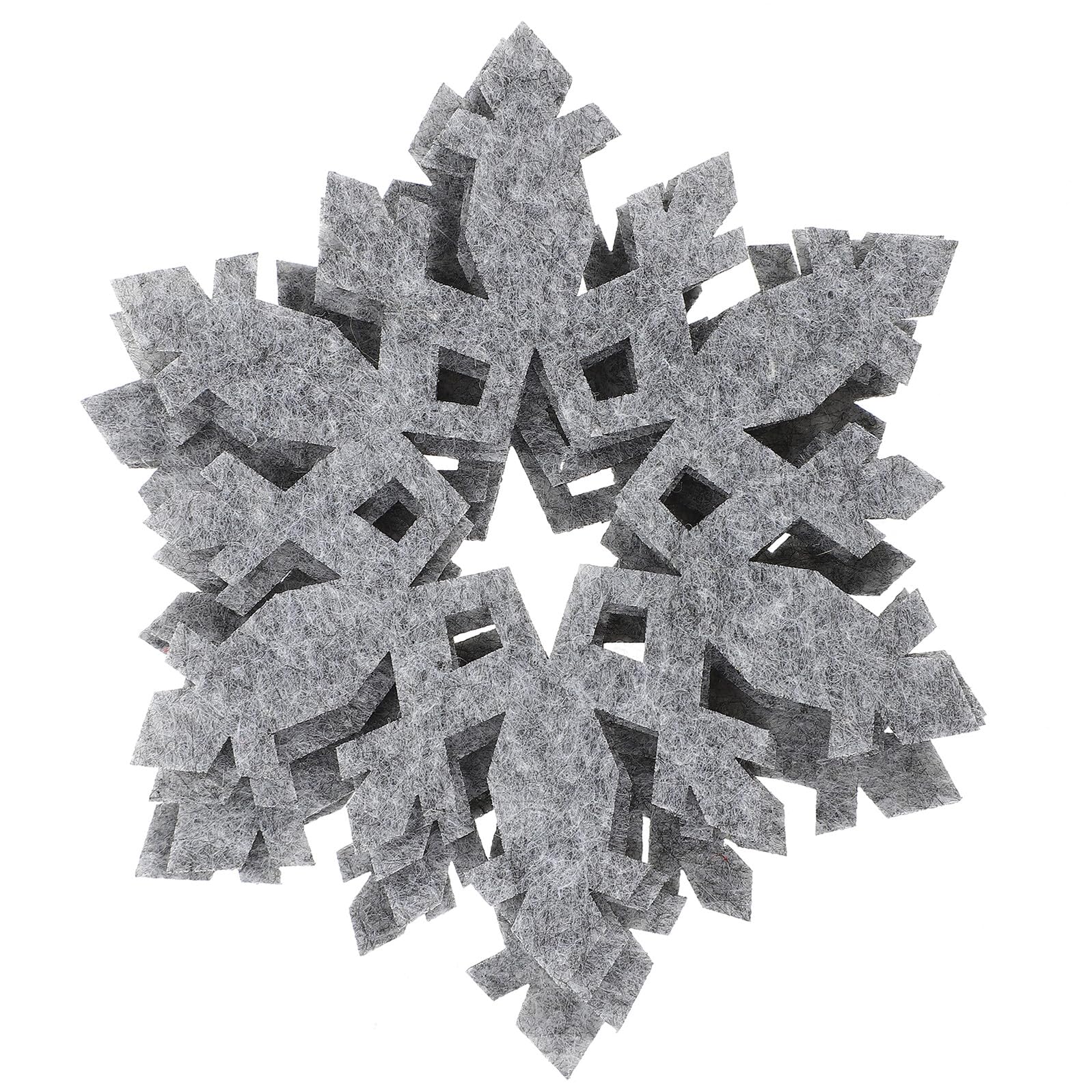 Dessous de verre de Noël en feutre de qualité | Design flocon de neige élégant et isolant
