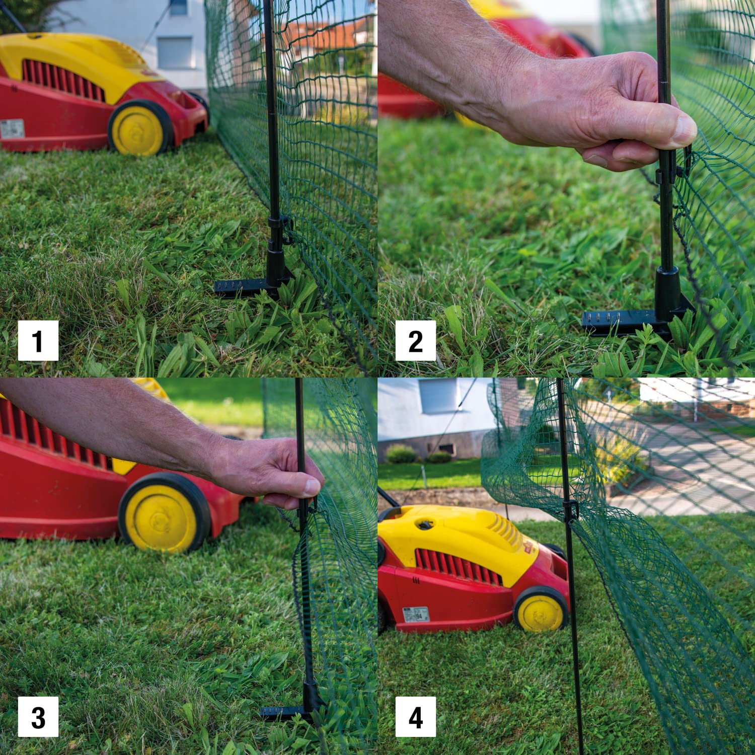 horizont Begrenzungszaun FIX, mobiele omheining 20 m lang & 90 cm hoog