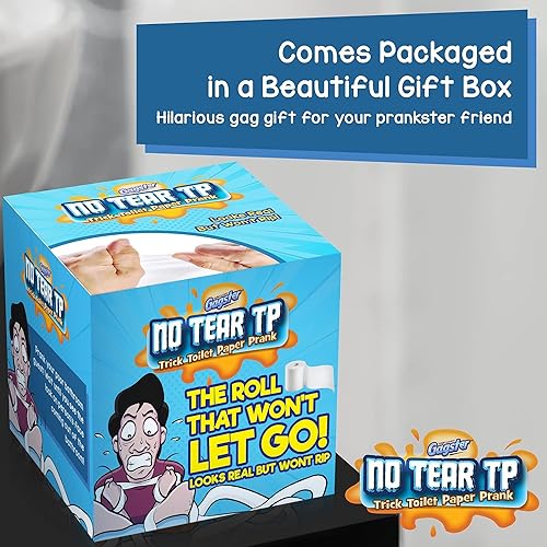 Miniatura 4 de Gagster Papel higiénico antidesgarros, práctico truco de broma, rollos de papel higiénico falsos que no se desgarra, parece papel higiénico real,