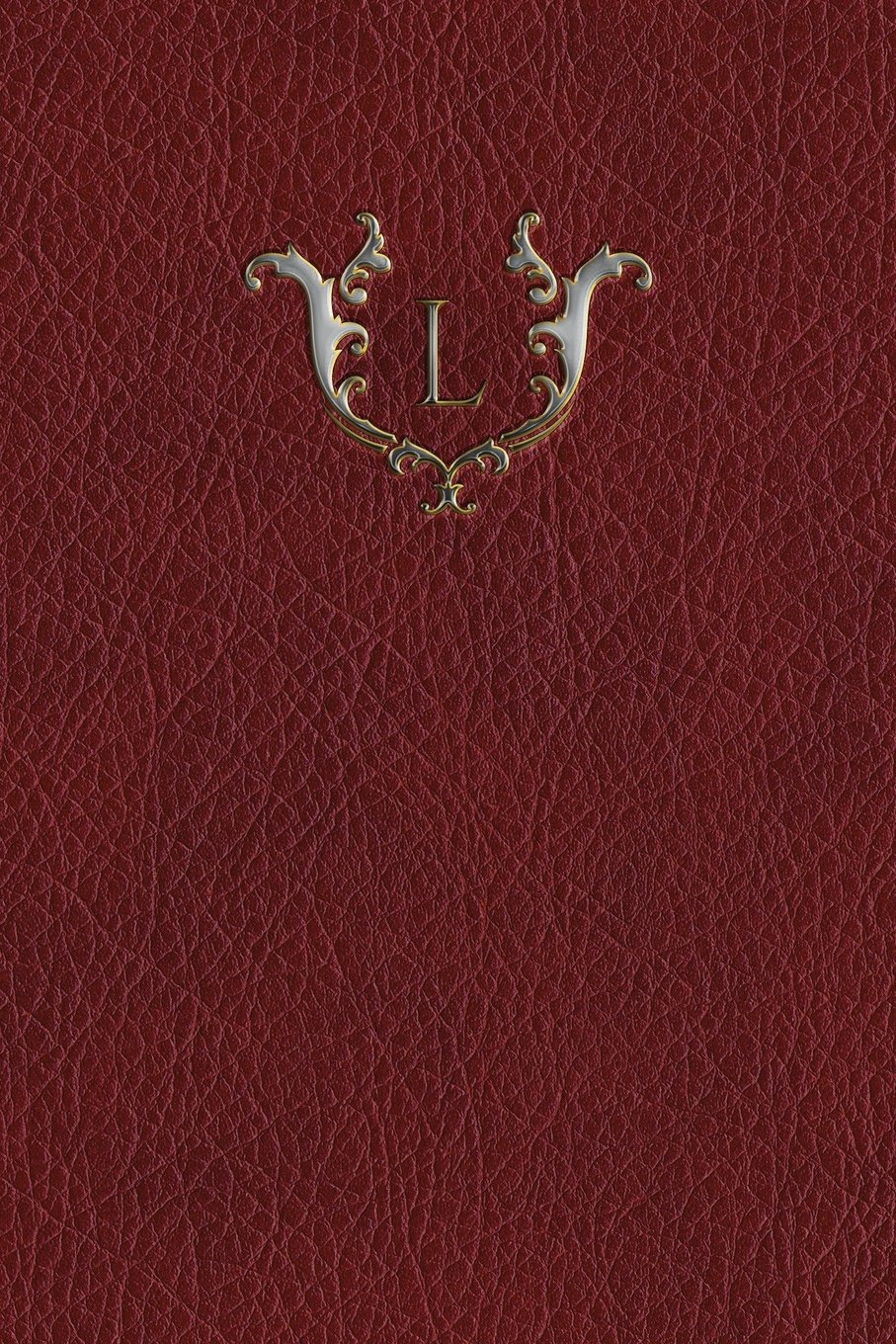 Monogram "L" Blank Book: Volume 12 (Monogram Red 150 Blank)