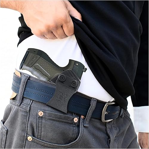 Miniatura 5 de Premium Carbon Fiber IWH Kydex Holster for Right-Handed Users by Houston Gun Holsters, LLC