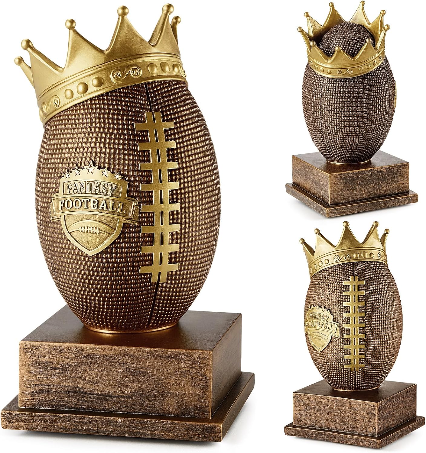 Quelay Tall Football Champion King Trophy for Football Sports Trophy Participation Winner Gift Goalpost Award