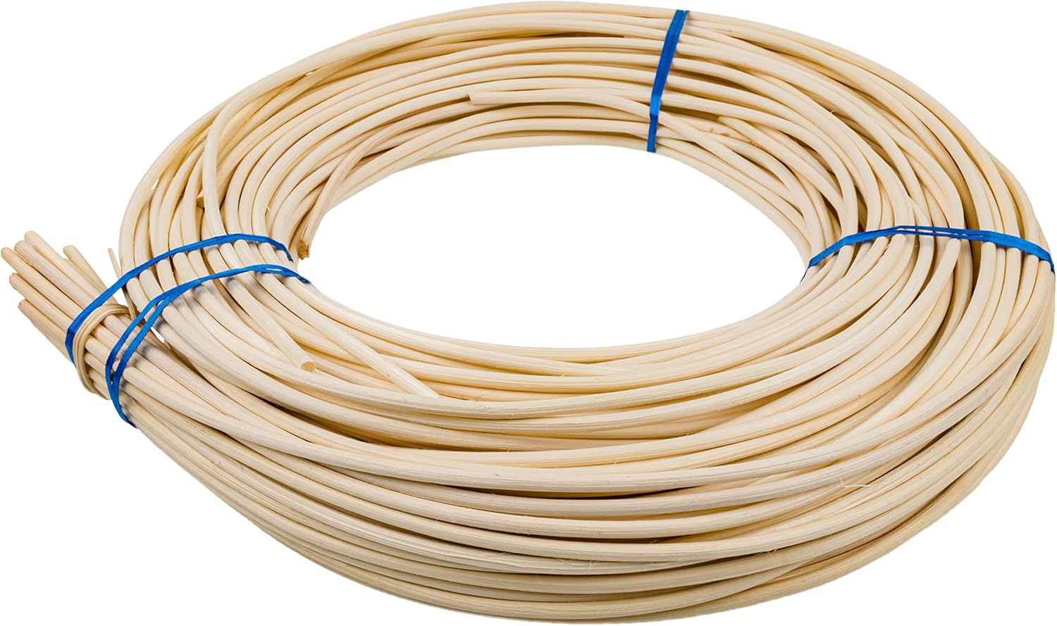 5 mm Round Rattan Reed - 1 Pound Coil - Basket Weaving, Wicker Furniture Making and Wicker Repair Supplies - UA-500RR
