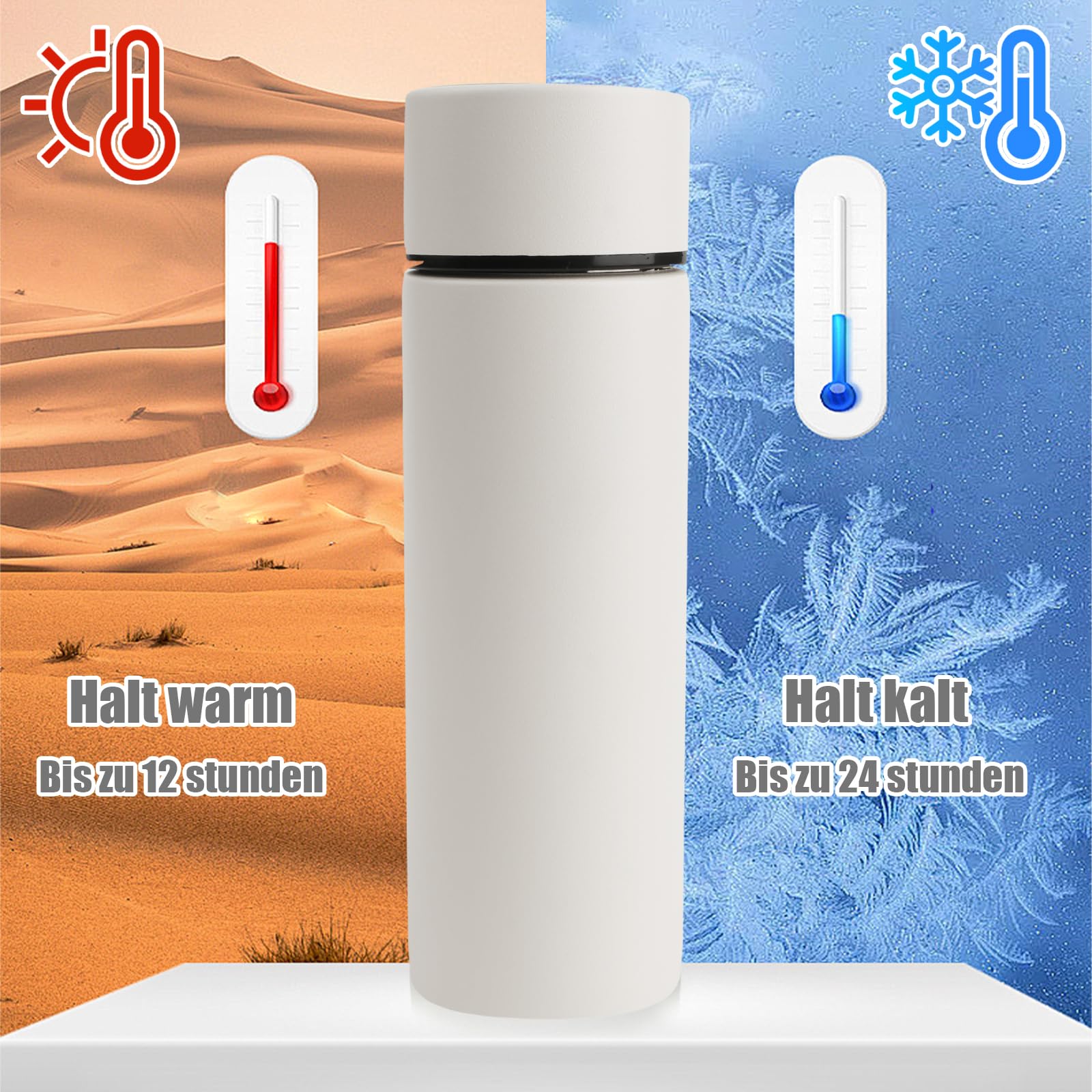 1 stuks mini-drinkfles van roestvrij staal, 150 ml, kleine waterfles, kleine mini-thermoskan, thermosfles, roestvrij staal, klein, mini-leuke koffiefles, voor outdoor, werk, school (wit 1 stuks mini-drinkfles van roestvrij staal, 150 ml, kleine waterfles, kleine mini-thermoskan, thermosfles, roestvrij staal, klein, mini-leuke koffiefles, voor outdoor, werk, school (wit