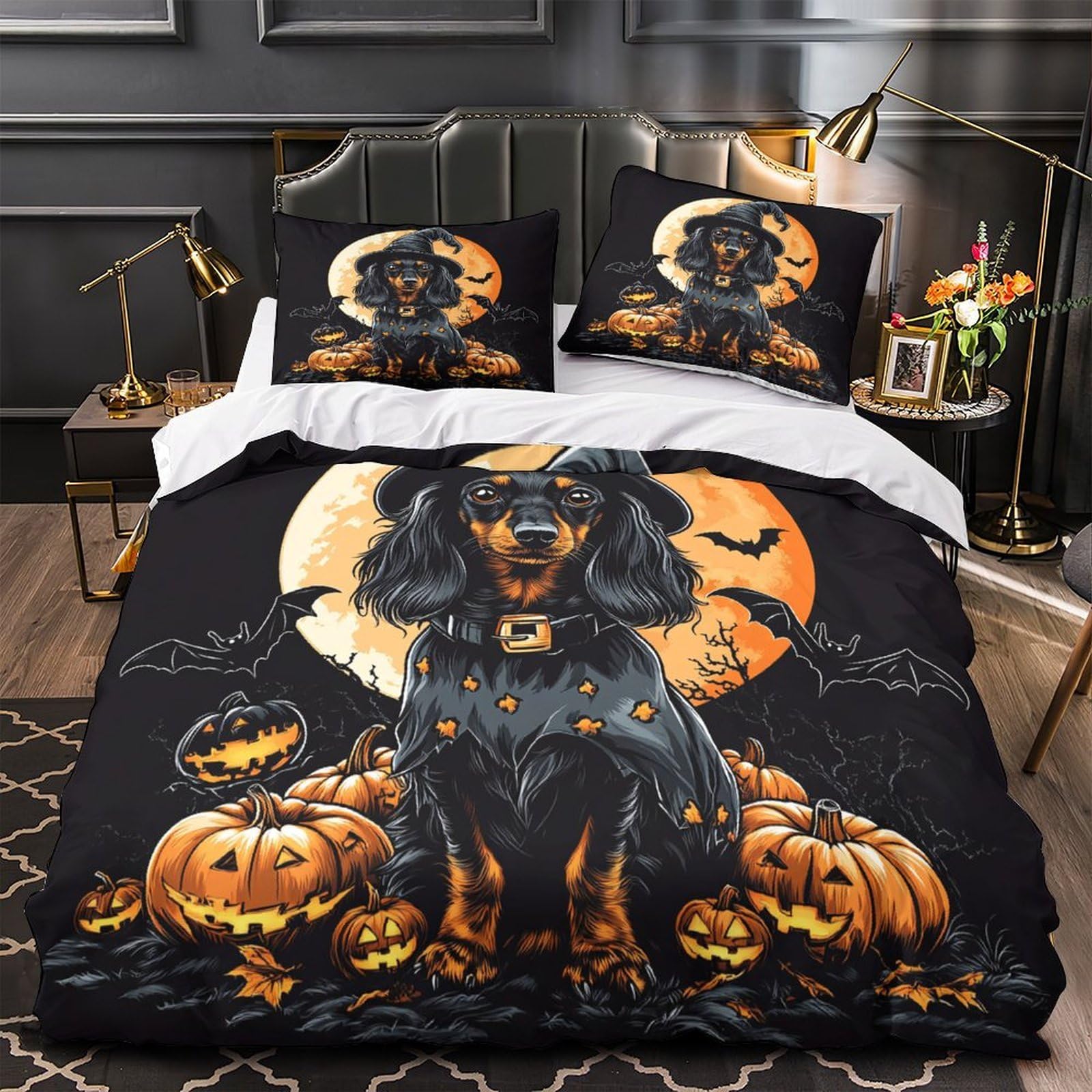Housse de couette champignons psychédéliques 200x200 microfire