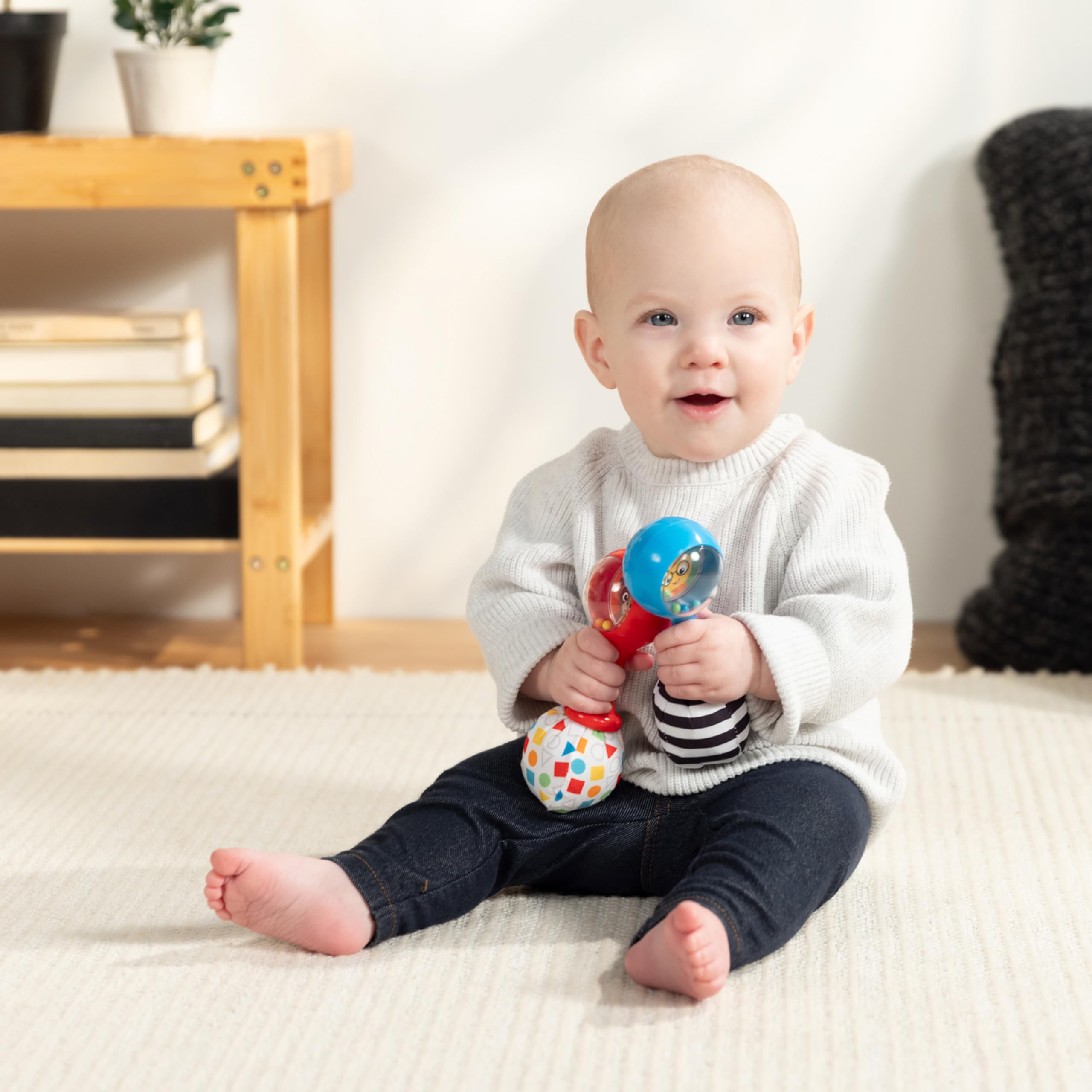 Baby Einstein Shake & Groove zabawka marakasy, dla dzieci od 3 miesięcy i starszych