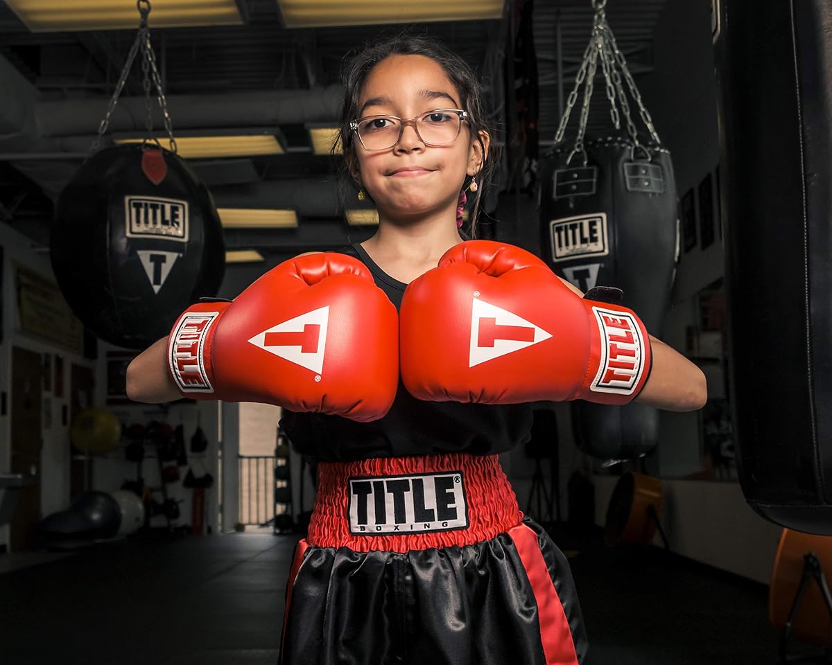TÍTULO Guantes de boxeo clásicos para niños y jóvenes 2.0 - Guantes de boxeo para niños y jóvenes, equipo de boxeo